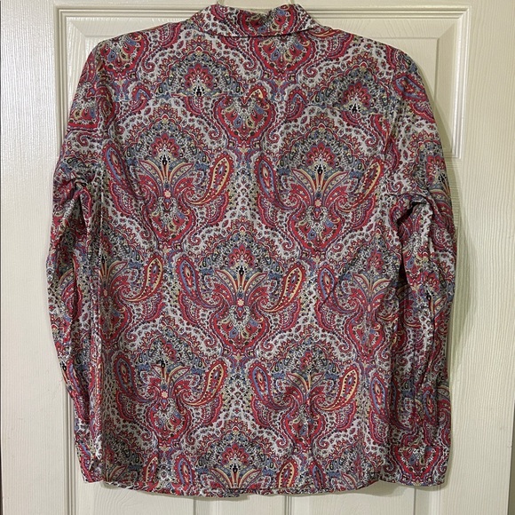 Talbots Paisley Button Down Shirt - Picture 5 of 9
